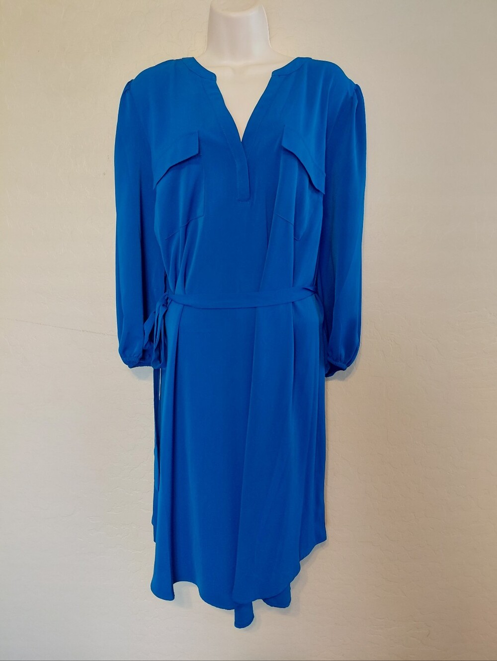 Torrid, Dress, Blue, Fall, Christmas, 2x, 18/20, Shirt Dress